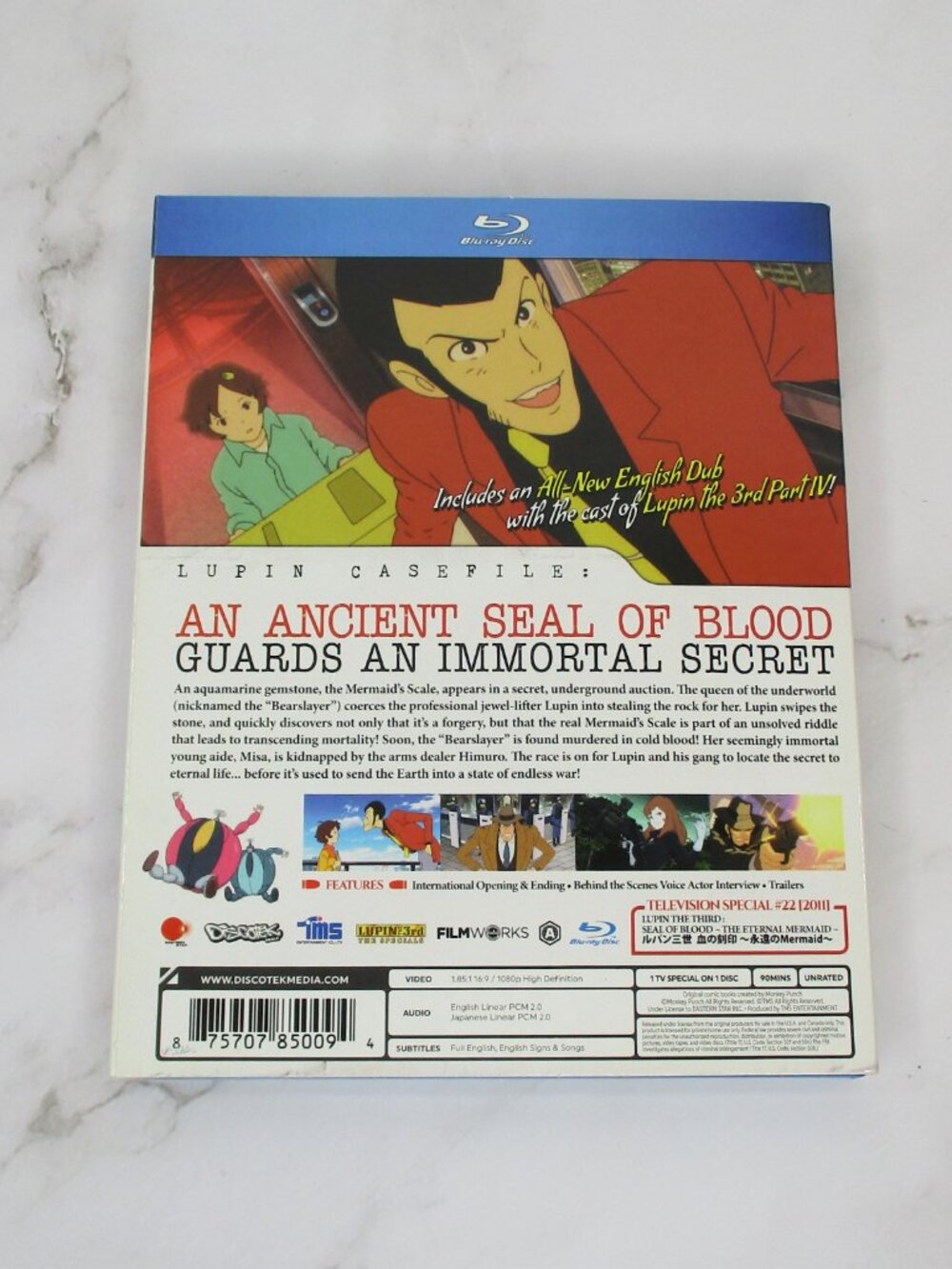 Lupin The Third: Blood Seal of the Eternal Mermaid (Blu-Ray 2019) Anime - Picture 2 of 5